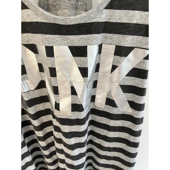 Victoria's Secret Pink Womens Teen SP Tank Top Cotton Racer Back Lace Athleisure - Picture 4 of 4